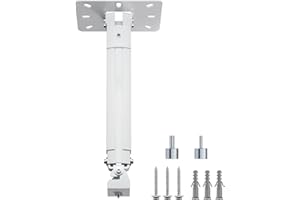 suptek projektor takfäste expandera mini projektor-takfäste justerbart väggfäste med gängadaptrar för projektor-DVR-kamera, max. 13,6 kg (PR05MINI)