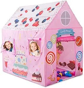 GOROLY Jumbo Big Size Extremely Light Weight Water Proof Kids Play House Tent for 10 Year Old Girls and Boys- Multi Color (Happy BIRTHEDAY)