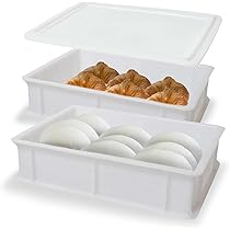 Cassetta Portaimpasto Per Lievitazione 60x40x10cm - Contenitore Alimentare Con Coperchio, Polietilene Alimentare - Foto 3