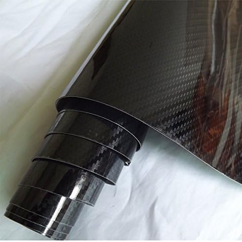 5D Gloss Ultra Shining Black Carbon Fibre Vinyl (3m x 1.52m)