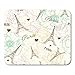 Produktbild Gaming Mauspad Eifel Tower Paris in Vintage Beautiful Romantic Pastel Flowers 11.8"x 9.8" Decor Office Nonslip Rubber Backing Mousepad Mouse Mat