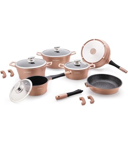 Batteria Di Pentole Royalty Line 15 Pezzi - Pietra Lavica, Antiaderente, Per Tutti I Piani Cottura - Foto 6