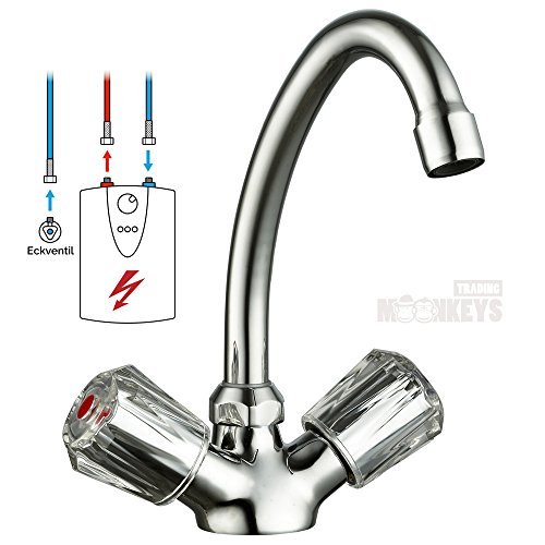 Niederdruck Zweigriff Spültischarmatur Wasserhahn Küche Spülbecken Spültisch Armatur Küchenarmaturen Waschtischarmatur Waschbeckenarmatur Einhebelmischer Chom