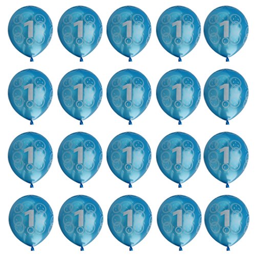 20x Latex Luftballons Geburtstag Ballons Riesenballon Party Deko Nummer Muster - 5