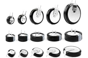 EZQNIRK Condensadores Superfluos De 5,5v, Tipo H, Tipo V, Tipo C, Condensadores De Botón,5.5V1.0F-V
