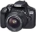 Produktbild Canon EOS 1300D Digitale Spiegelreflexkamera (18 Megapixel, APS-C CMOS-Sensor, WLAN mit NFC, Full-HD) Kit inkl. Objektiv EF-S 18-55 mm f/3.5-5.6 is II - Schwarz.