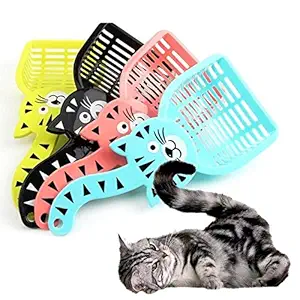 Pets Empire Cartoon Cat Sand Cleaning Dogs Food Shovel Litter Scoop (Random Colour)