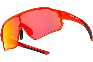 ROCKBROS Gafas Ciclismo para Niños, Gafas de Sol Polarizadas Montura TR90 Protección UV400 para MTB Running Deportes al Aire Libre