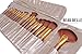 Beau Belle Make Up Brushes - 21pcs Make Up Brush Set + Make Up Brush Case - Professional Make Up Brushes - Makeup Brushes - Makeup Brushes Sets (Gold)