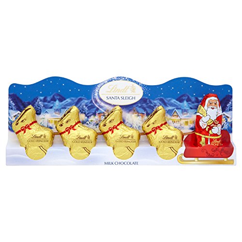 Preisvergleich Produktbild Lindt Weihnachts & Schlitten 50G (Packung mit 4)