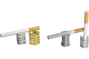 LK TREND & STYLE 4 Glutkiller cromato + oro rotondo + quadrato assortiti per posacenere estintore glutine entrambi i lati aperti di qualità pesante