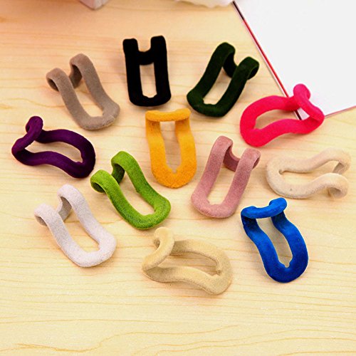 Blue Vessel 10pcs kreativer Mini Beflockung Kleiderbügel Einfacher Haken Wandschrank -Organisator - 9