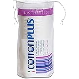 Cotton Plus DISCHETTI 50 pz. - LINEA BEAUTY | DISCHETTI 100% PURO COTONE | Dischetti struccanti per la pulizia del viso soffi