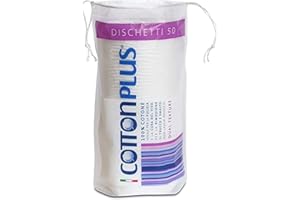 COTTONPLUS Cotton Plus DISCHETTI 50 pz. - LINEA BEAUTY | DISCHETTI 100% PURO COTONE | Dischetti struccanti per la pulizia del viso soffici e resistenti.