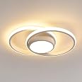 Plafoniera A LED Moderna Con Telecomando: Anello Dimmerabile, Bianco/Nero, 40/60/80W, Temperatura Colore Regolabile (3000K-6500K). Perfetta Per Soggiorno, Camera, Cucina. Design Elegante. - 2
