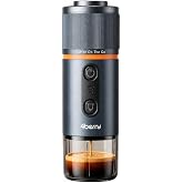 4Berry Taşınabilir Espresso Makinesi, Kaps&uuml;l ve &Ouml;ğ&uuml;t&uuml;lm&uuml;ş Kahve Uyumlu, Suyunu Kendi Isıtan, 13500 mAh Bataryalı Type-C Şarjl