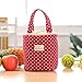 Produktbild Zolimx Thermal Isolierte Brotdose Kühltasche Tote Bento Pouch Mittagessen Container (Rot)