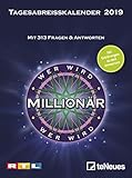 Wer wird Millionär 2019 - Tagesabreisskalender zur Serie, Quizkalender mit Tischaufsteller, Wissenskalender - 11,8 x 15,9 cm by