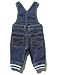 M&Co Baby Boy Soft Cotton Loopback Jersey Mid Wash Denim Front Pocket Elasticated Ankle Casual Dungarees Denim 12/18 Mnth