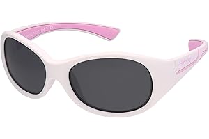 ActiveSol Kids @School Lunettes de soleil sportives pour enfants | Fille et Garçon | Protection 100% UV 400 | polarisées | indestructibles en caoutchouc souple | 5-10 ans | seulement 22 grammes