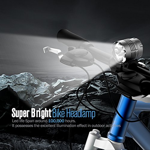 Sahara Sailor 5600 Lumen Bike Light Fahrradlampe Fahrradbeleuchtung Frontlichter Mit Wiederaufladbare 4400 mAh Batterie - 6