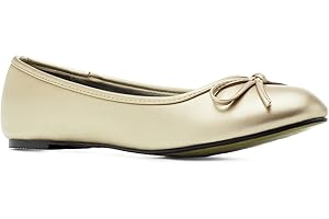 Andrés Machado - Ballerines pour Femmes/Filles à Talons Plats et nœud décoratif - TG104 - Chaussures Plates pour l´éte et l´Hiver - Grandes Pointures du 41 au 46