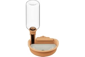 TOKAYIFE Distributeur Eau Chien Cage, 480ml Abreuvoir pour Cage a Chien Anti-Gouttes Distributeurs d'eau pour Animaux Chien Chat Lapin (Orange)