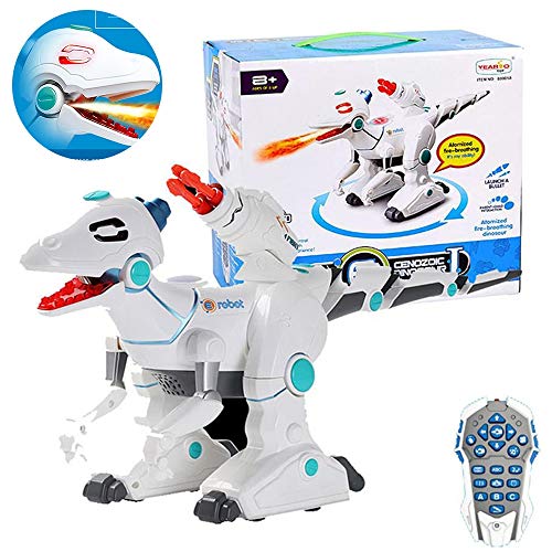 Preisvergleich Produktbild DUCKTOYS Kinder-Roboterspielzeug, Electronic Dinosaur Spray / Launch / Missile / Interactive / Lights / Walking / Sounds, RC Toy für Kids Boy Girl Gift