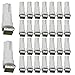 Produktbild EverBright 30 Stück weißen T5 1-SMD 5050 LED Kfz Auto Lichter Lampe Dashboards Gauge Indikator Glühbirnen Zündung leuchtet für alle T5 Wedge 1SMD 17 18 27 37 58 70 73 74 79 85 86 2721