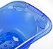 Large 50 Litre Aqua BLUE Clear / Transparent Baby Bath Tub