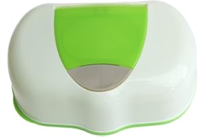 MANYO. Manyo Boîte à Lingettes Humides, Distributeur de Lingettes en Plastique PP, Sac Voyage Boîte à Mouchoirs Lingettes Bébé (Vert)