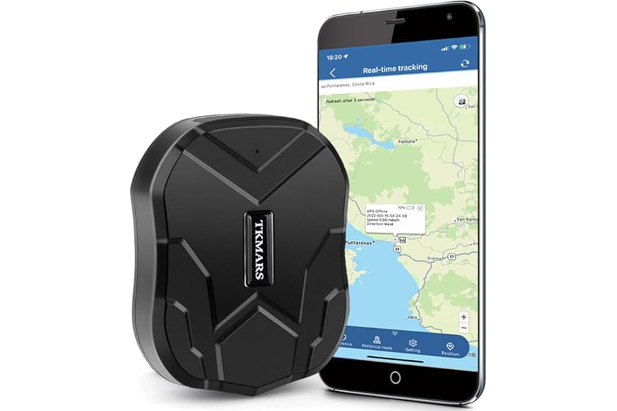 TKMARS TK905 Car GPS Tracker without Subscription Locator with Free APP 5000mAh Magnetic Anti-Theft Car Real Time Location Motorcycle Anti-Theft Tracker