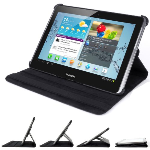 3in1 SET 360   Edle Schutztasche f  r Samsung Galaxy Tab 2 10 1 P5100 P5110   Folie   Pen Tasche Etui H  lle  Schwarz 