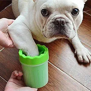 COZY PUPPIES Dog Paw Cleaner, Portable Washer Cleaning Brush Cup for Wash Away Sediment - Color May Vary (Medium)