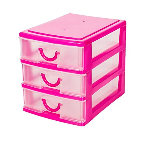 4er Set Schubladenbox Aufbewahrungsboxen in 4 tollen Farben Ideal für Büro, Küche & Werkstatt - 7