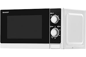 Sharp R-600WW Comptoir Micro-onde combiné 20L 800W Noir, Blanc micro-onde - Micro-ondes (Comptoir, Micro-onde combiné, 20 L, 800 W, Rotatif, Noir, Blanc)