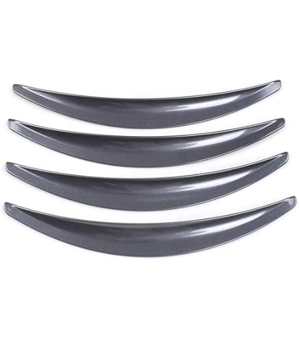 Kohlefaser Rad Augenbrauen Für Auto - Antikollisionsstreifen In Rot & Silber, 24,1cm Universal Schutz