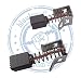 Produktbild Original Blaufaust® Kohlebürsten 6x7.5x9 mm für Bosch GSB GSR 12,14.4,18,24,36 VE-2