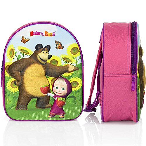 Preisvergleich Produktbild Masha and the bear - Mascha und der Bär - Rucksack 3D Measures25x31x12cm.