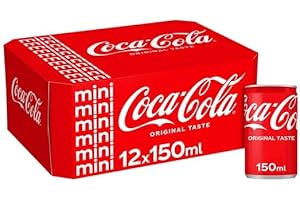 Soft Drinks Mini Cans 150ml Assorted Sparkling Soft Drinks 150ml Soft Drink Can Bundle Boxed Treatz (Coca Cola 150ml - 12 Pack)