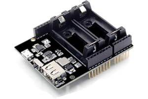 SHUANGTONGDZ Conseil Signe de tensión módulo de extensión V8 5 V/3 A 3 V/1A Micro USB ESP32 esp8266,Dual 16340