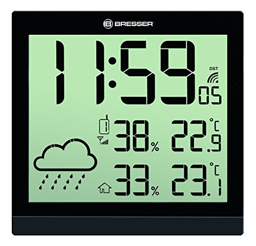 Bresser Wetterstation und Wanduhr TemeoTrend JC, schwarz - 2