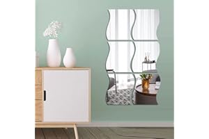 SSyang Adesivi da Parete a Specchio Grande,12 Pezzi 3D Mirror Art Fai da te per la Casa Decorativa in Acrilico a Specchio da Parete in per Casa,Soggiorno,Camera da Letto,Divano Decorazione da Parete