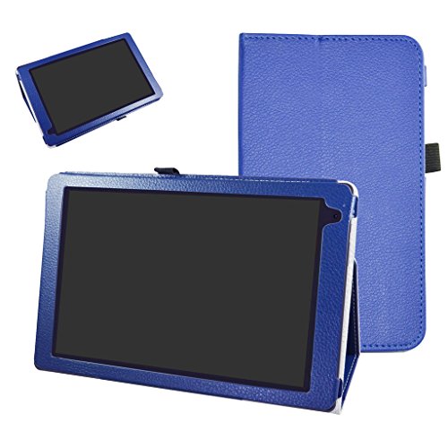 Archos 101b Oxygen hülle,Mama Mouth Folding Ständer Hülle Case mit Standfunktion für 10.1" Archos 101b Oxygen Android 6.0 Tablet PC,Blau