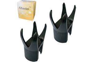 Albedel 2 PCs 4-Claw Golf Ball Retriever Claw Put On Putter Grip Grabber Pick Up Back Saver