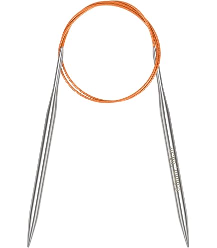 Ferri Da Maglia Prym Rundstricknadeln MS 80 Cm 4,00 Mm Silberfarbig