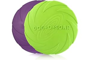 PETCUTE Dog Frisbee Dog flying Disc interactive Toy for dog Dogs Training frisbee 2 Pieces ø 20 cm