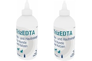 Dechra - TrizEDTA Ohr- und Hautreiniger für Hunde und Katzen - Doppelpack - 2 x 118ml
