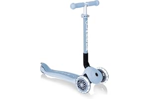 Globber Junior Foldable ecologic - Kids 3 Wheel Scooter For Ages 2+ - Folding With Adjustable Handles - Light Up Wheels - 2 Year Warranty