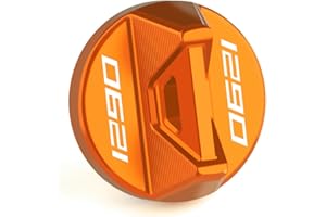 Modeer Motorrad Motor Öleinfülldeckel Kompatibel mit 1290 Super Duke R/RR/EVO/GT -2024 | 1290 Super Adventure R/S -2024 Zubehör (orange)